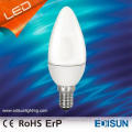 CE Rohs approved LED bulb C37 2W coated warmwhite LED Candle bulb